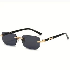 Stylish Black and Gold Sunglasses